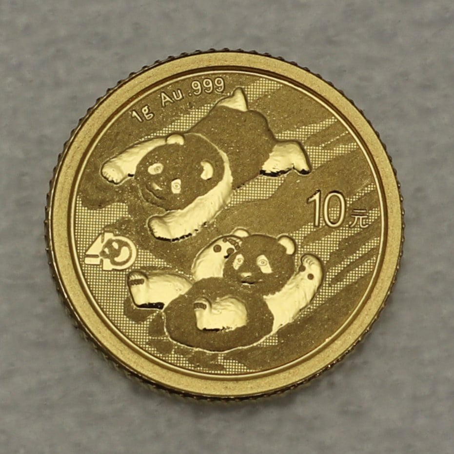 Goldmünze 1g "Panda" 2022 (China) - Hauptansicht