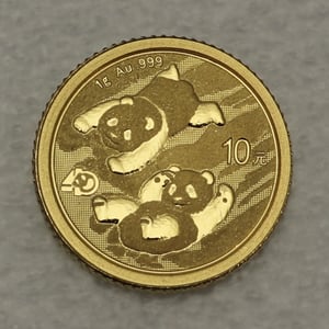 Goldmünze 1g "Panda" 2022 (China) - Hauptansicht