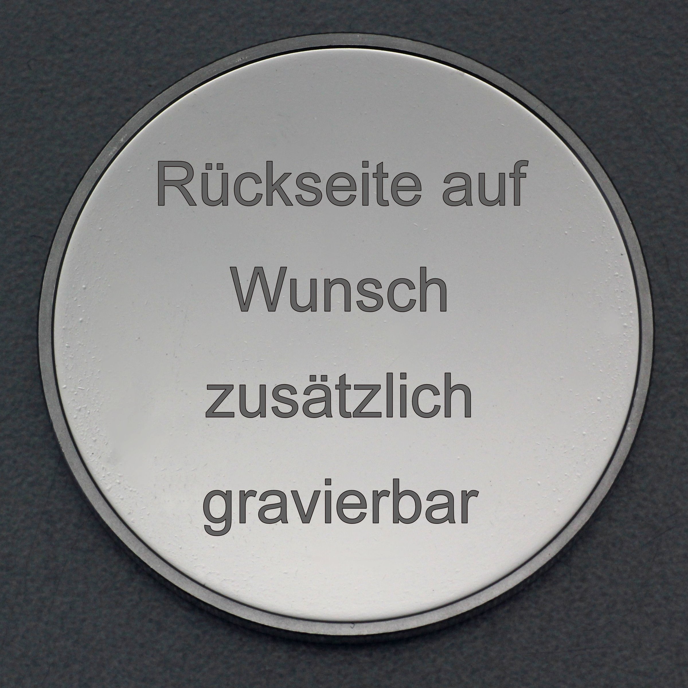 Silbermedaille 1oz (Lorbeerkranz), gravierbar - Detailansicht 2