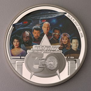Silbermünze 2oz "Crew" 2017 (PP/koloriert) Star Trek – The Next Generation (Tuvalu) - Hauptansicht