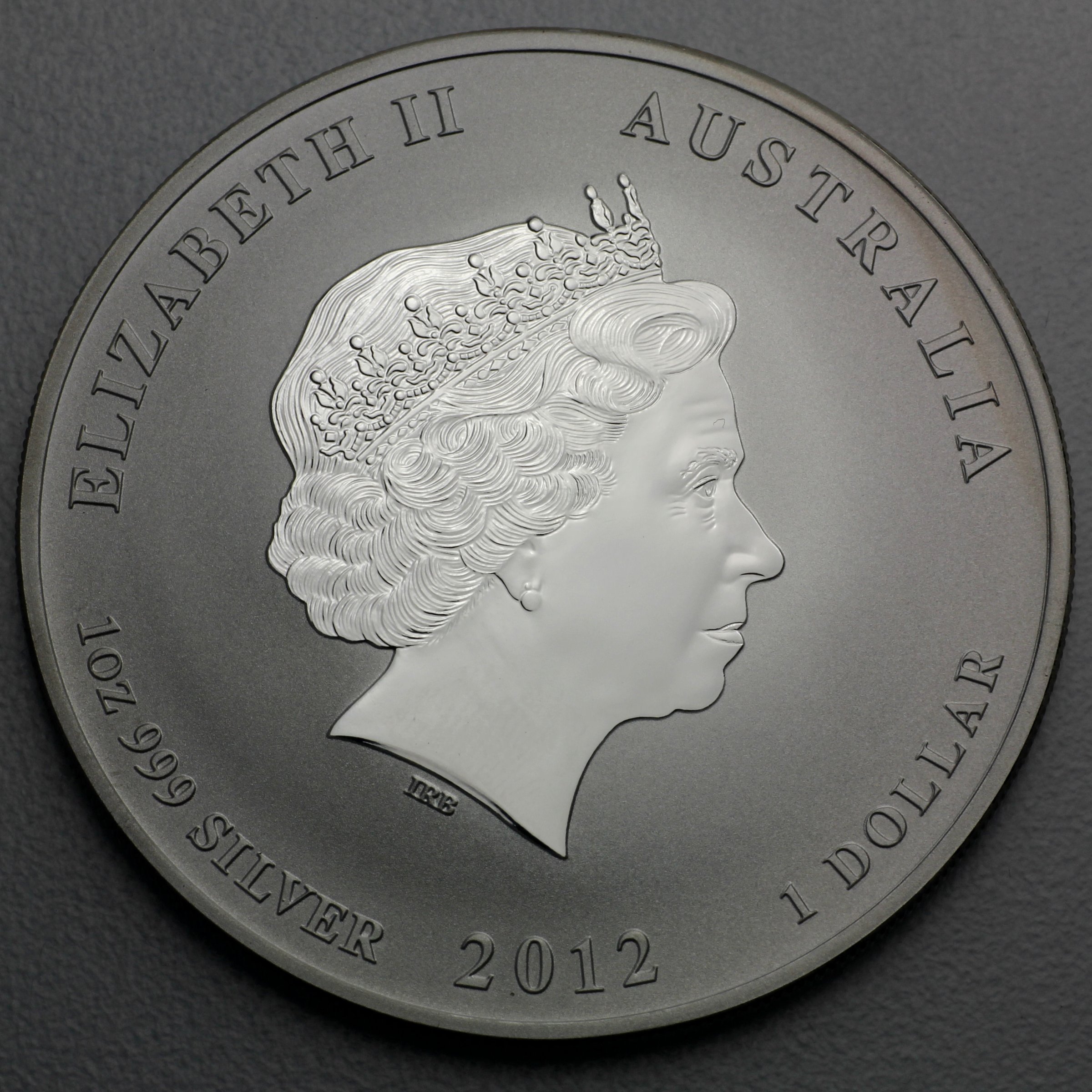 Silbermünze 1oz "Drache" 2012 Lunar II – Year of the Dragon (Australien) - Detailansicht 1