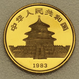 Goldmünze 1/4oz "Panda" 1983 (China) - Miniaturansicht 2