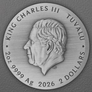 Silbermünze 2oz "Villains" 2026 (AF/koloriert) Stranger Things (Tuvalu) - Miniaturansicht 2