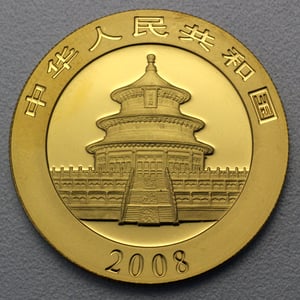 Goldmünze 1oz "Panda" 2008 (China) - Miniaturansicht 2
