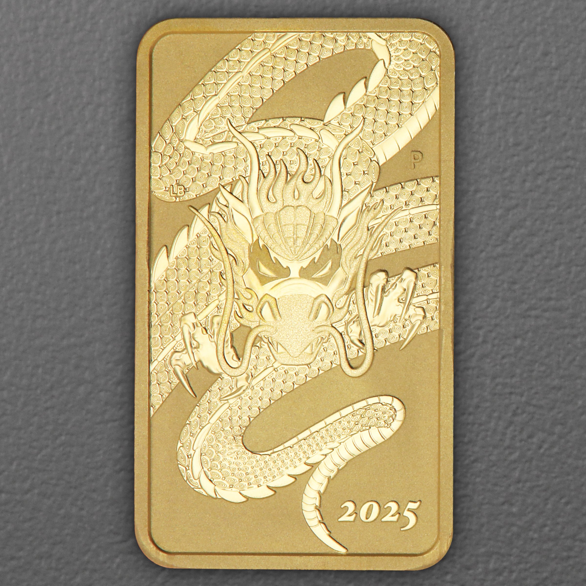 Goldmünzbarren 1oz "Rectangular Dragon" 2025 (Australien) - Hauptansicht