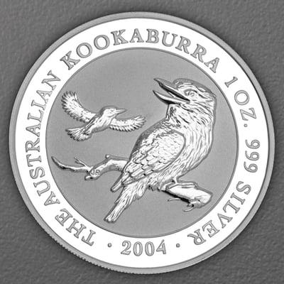 Silbermünze 1oz "Kookaburra" 2004 diff. (Australien) - Hauptansicht