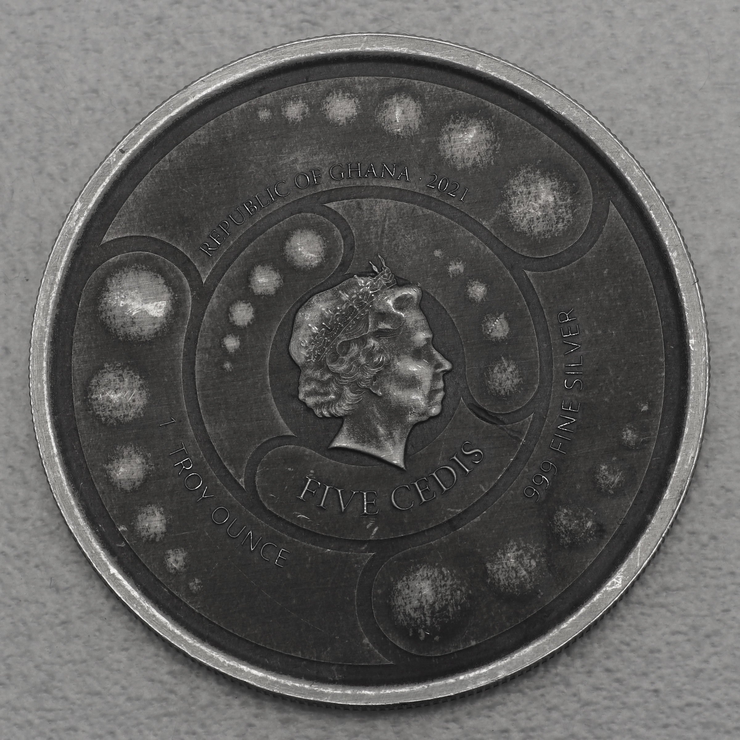 Silbermünze 1oz "Alien" 2021 (AF) (Ghana) - Detailansicht 1
