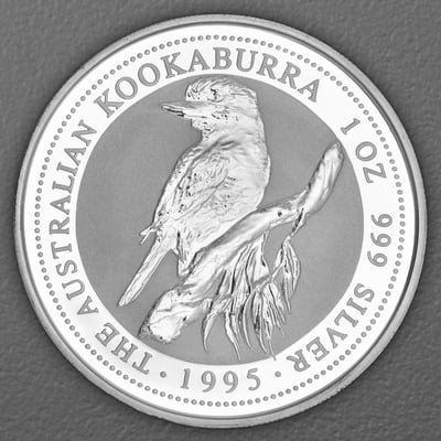 Silbermünze 1oz "Kookaburra" 1995 (Australien) - Hauptansicht