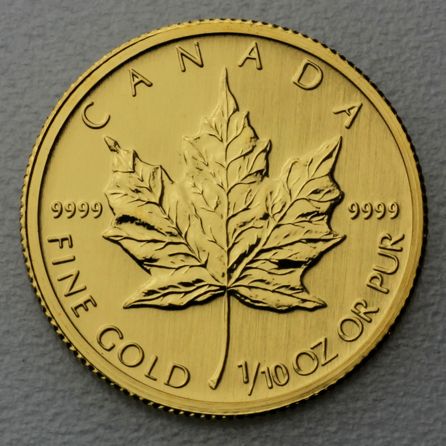 Goldmünze 1/10oz "Maple Leaf" verschiedene Jahrgänge (Kanada) - Hauptansicht