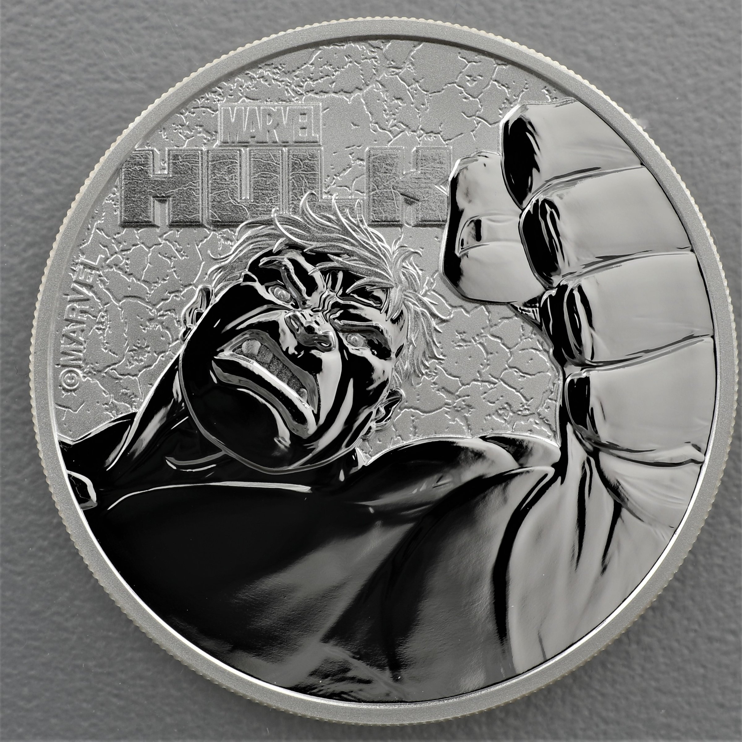 Silbermünze 1oz "Hulk" 2019 Marvel (Tuvalu) - Hauptansicht