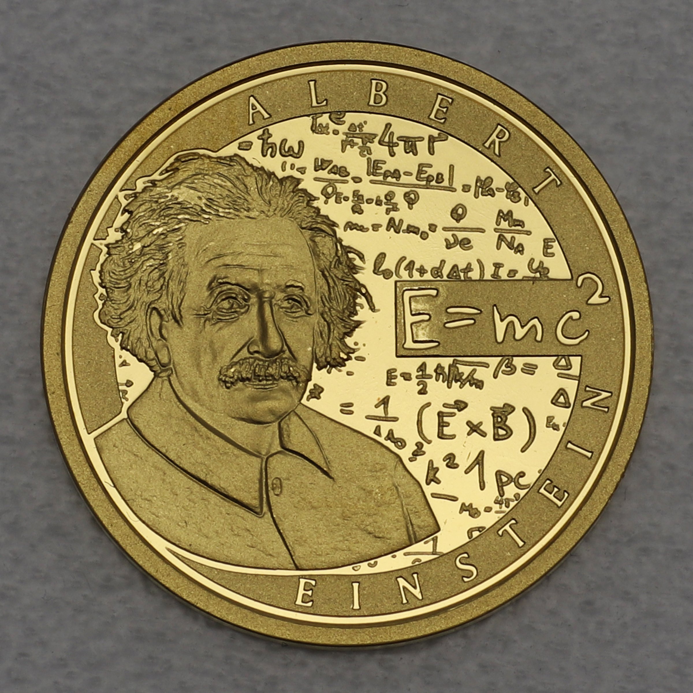 Goldmünze 50 Euro "Albert Einstein" 2016 (Belgien) - Hauptansicht