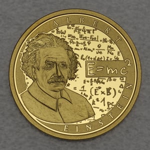 Goldmünze 50 Euro "Albert Einstein" 2016 (Belgien) - Miniaturansicht 1