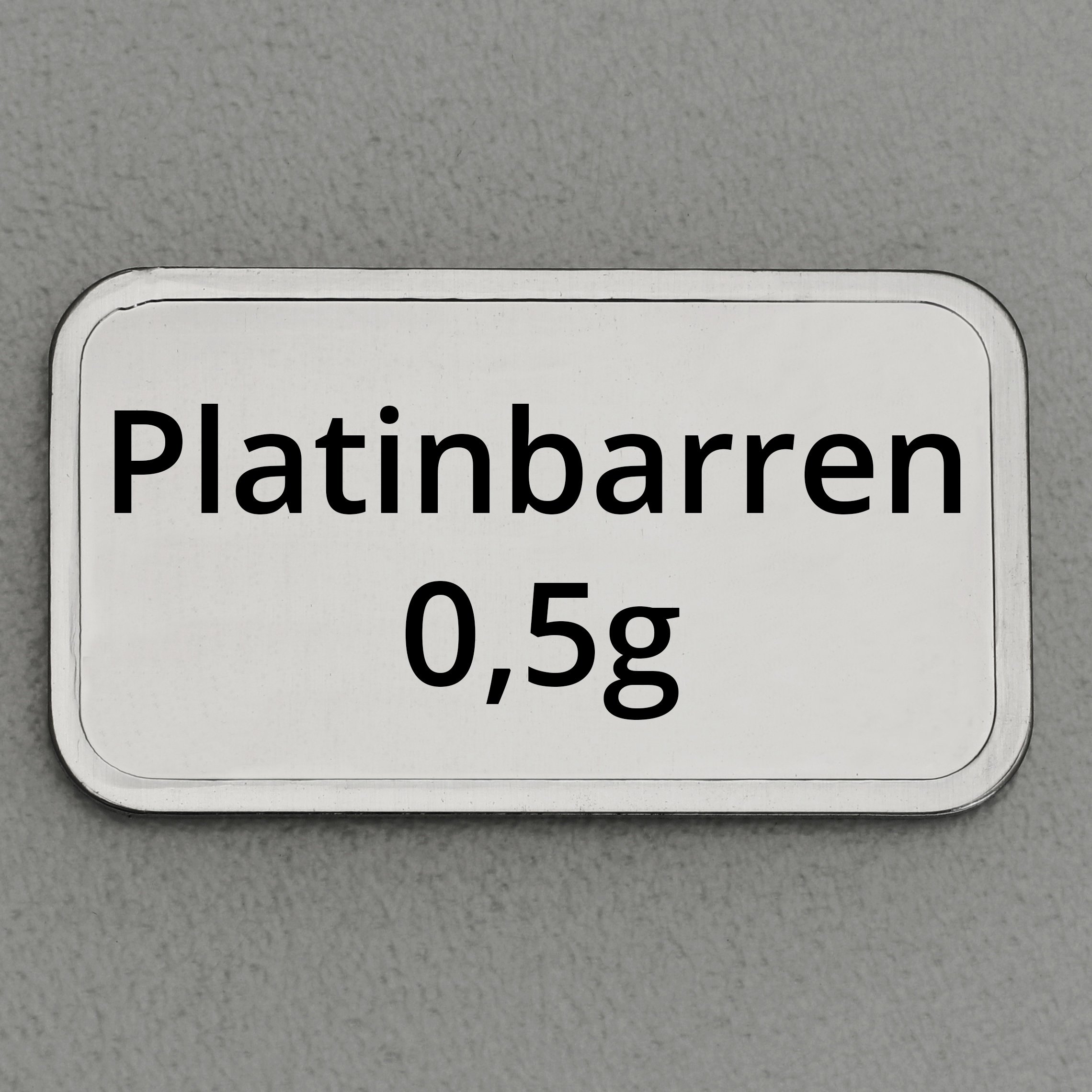 Platinbarren 0,5g (Resale) - Hauptansicht