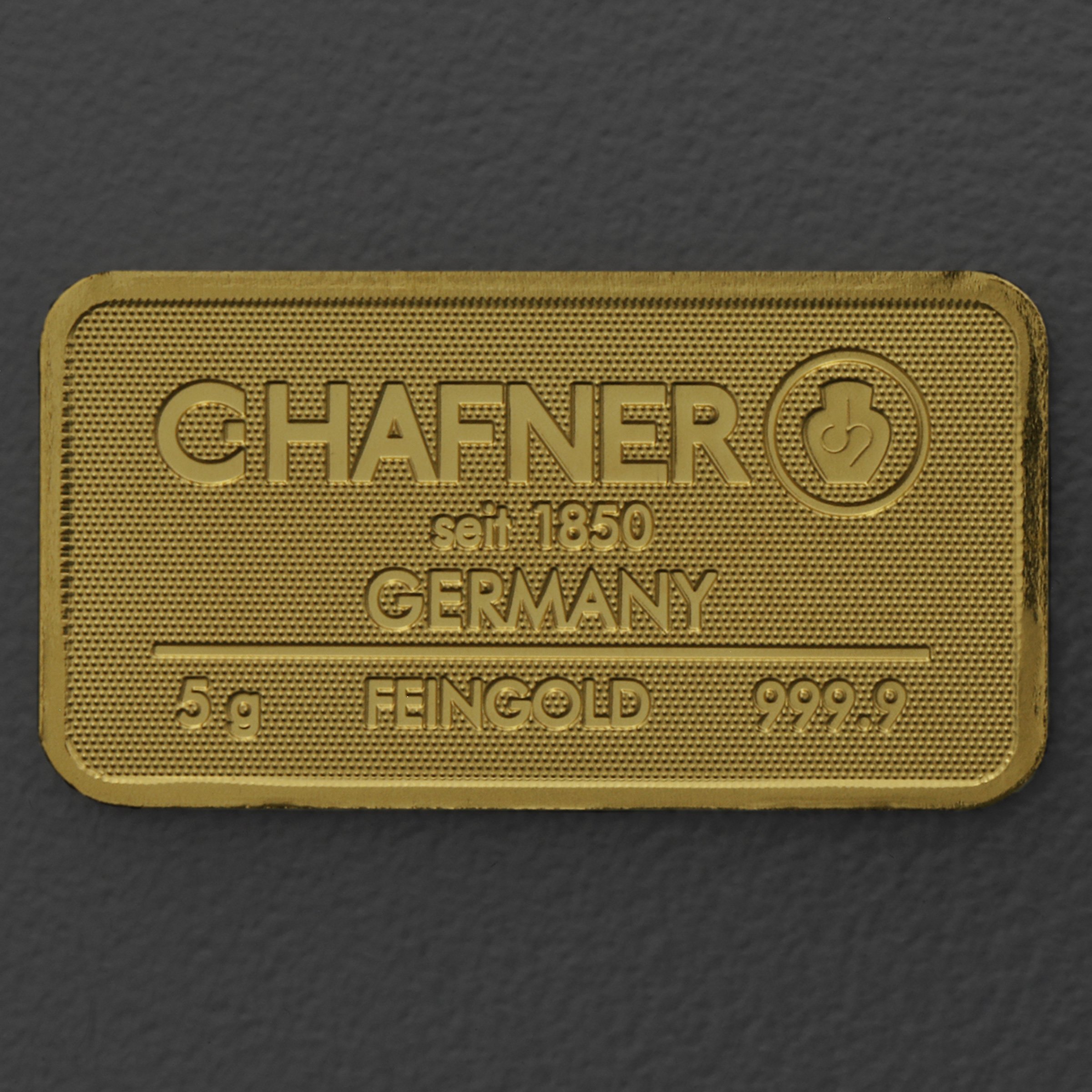 Goldbarren 5g C.HAFNER - "Resale" - Hauptansicht
