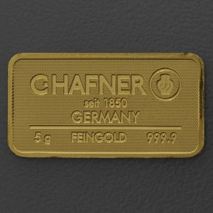 Goldbarren 5g C.HAFNER - "Resale" - Hauptansicht