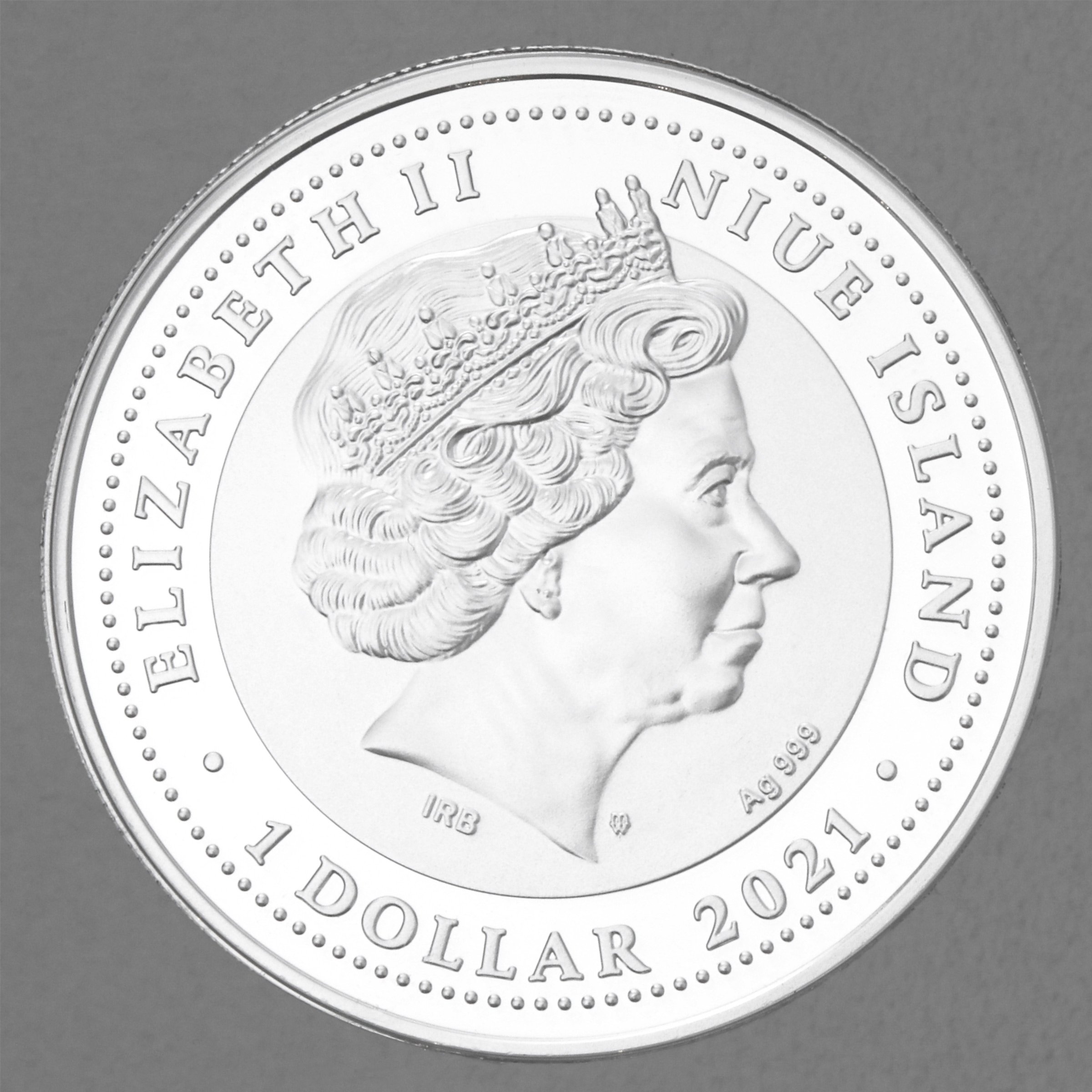 Silbermünze 1oz "Merry Christmas" 2021 (PP/koloriert) (Niue) - Detailansicht 1