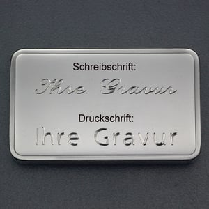 Silberbarren 1oz "Tribal" gravierbar Recyclingsilber - Miniaturansicht 4