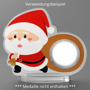 Acrylaufsteller "Santa Claus" für Medaillen und Münzen - Miniaturansicht 4