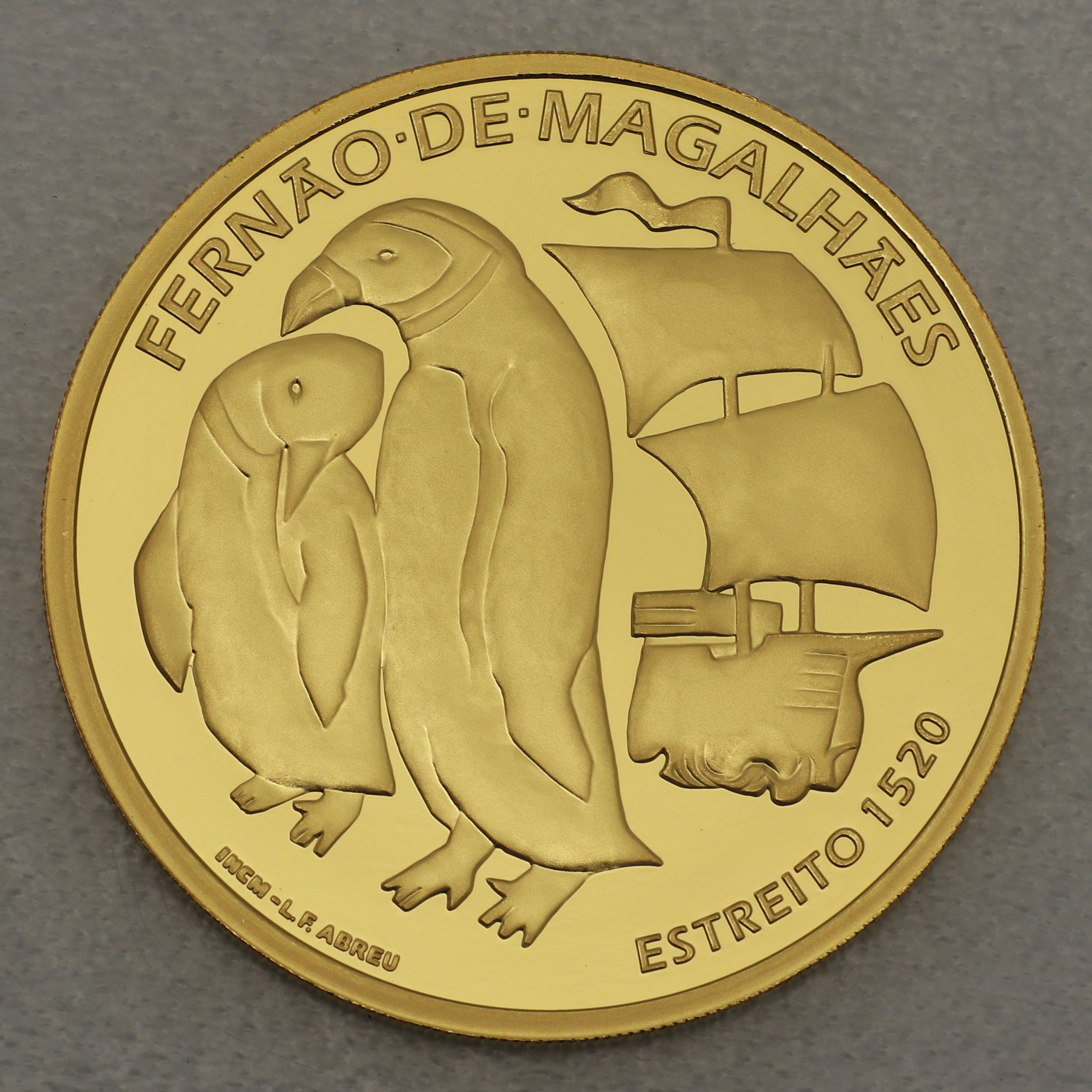 Goldmünze 7,5 Euro "Magellanstraße 1520" 2020 500. Jahrestag Weltumsegelung (Portugal) - Hauptansicht