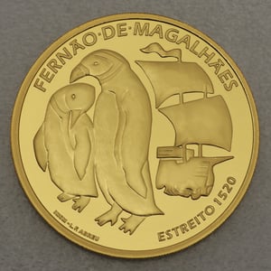 Goldmünze 7,5 Euro "Magellanstraße 1520" 2020 500. Jahrestag Weltumsegelung (Portugal) - Hauptansicht