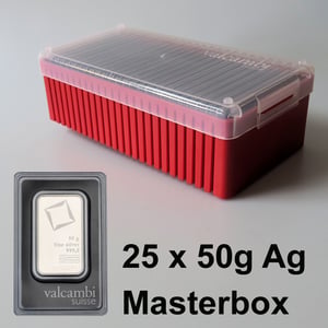 Silberbarren (25x 50g) VALCAMBI/Masterbox - Hauptansicht
