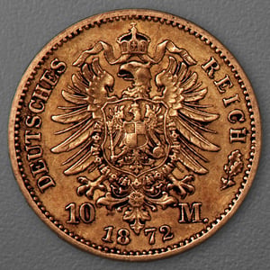 Goldmünze 10 Mark "Wilhelm I." 1872-B J.242 (Preußen) - Miniaturansicht 2