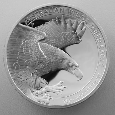 Silbermünze 10oz "Wedge-tailed Eagle" 2020 (PP/HR) (Australien) - Miniaturansicht 1