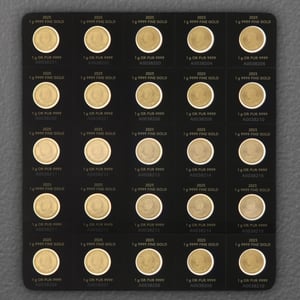 Goldmünzen 25 x 1g "Maple Leaf" aktueller Jahrgang Set 25-teilig Maplegram25™ (Kanada) - Miniaturansicht 2