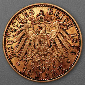 Goldmünze 10 Mark "Wilhelm II." 1896-A J.251 (Preußen) - Miniaturansicht 2