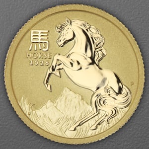 Goldmünze 1/20oz "Pferd" 2026 Lunar III – Year of the Horse (Australien) - Hauptansicht