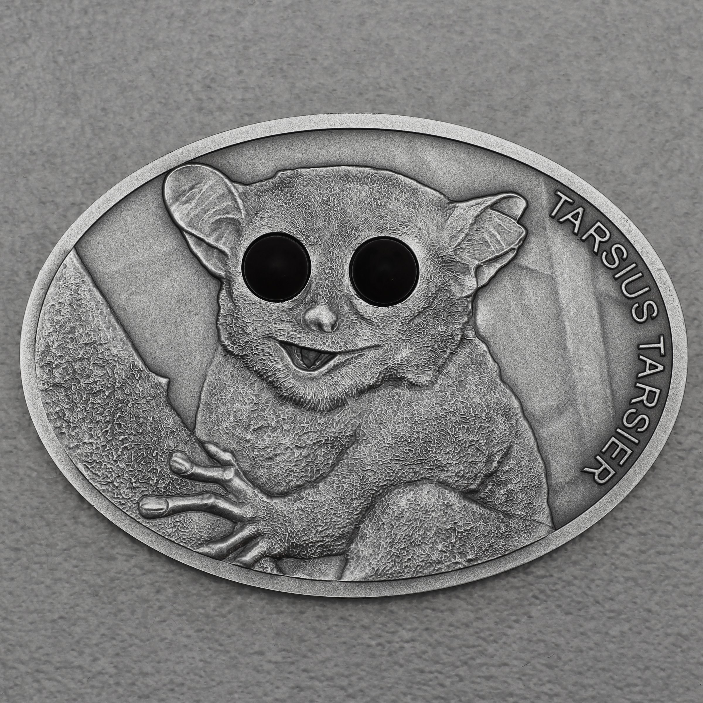 Silbermünze 1oz "Maki Spectral Tarsier 2013" Fascinating Wildlife Oval Silver Antik Finish Coin - Hauptansicht