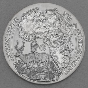 Silbermünze 1oz "Antilope" 2014 African Ounce (Ruanda) - Hauptansicht