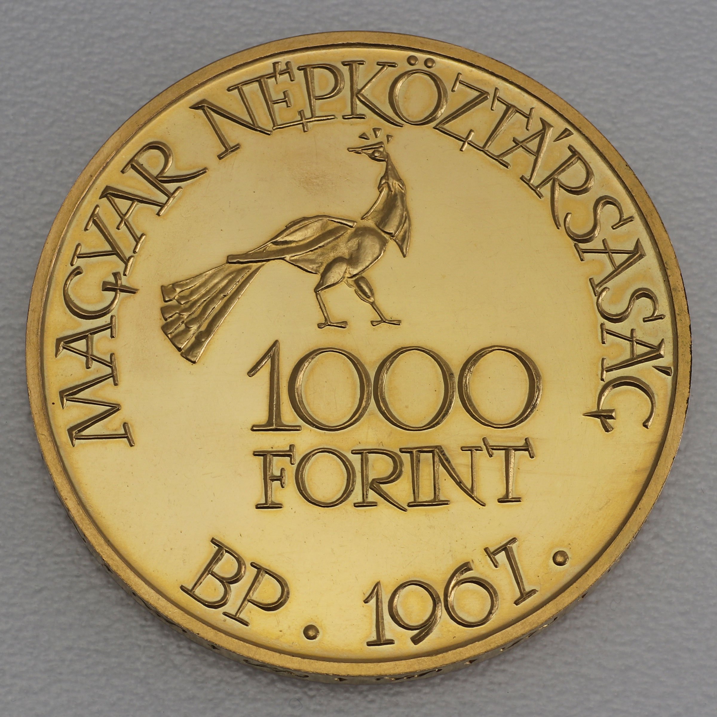 Goldmünze 1000 Forint "Zoltán Kodály" 1967 (Ungarn) - Detailansicht 1