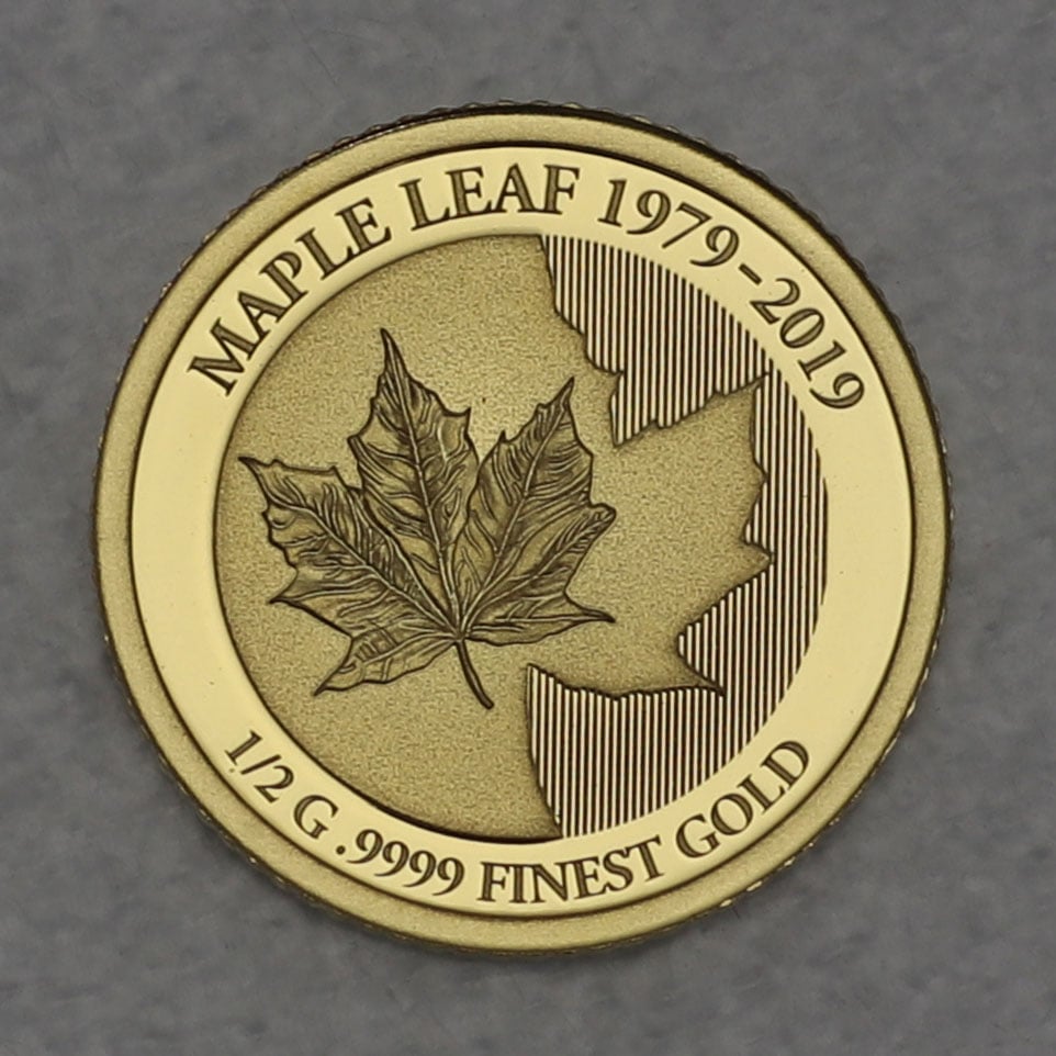 Goldmünze 0,5g "Maple Leaf" 2019 (Solomon Islands) - Hauptansicht