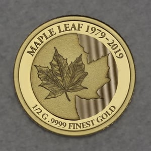 Goldmünze 0,5g "Maple Leaf" 2019 (Solomon Islands) - Hauptansicht