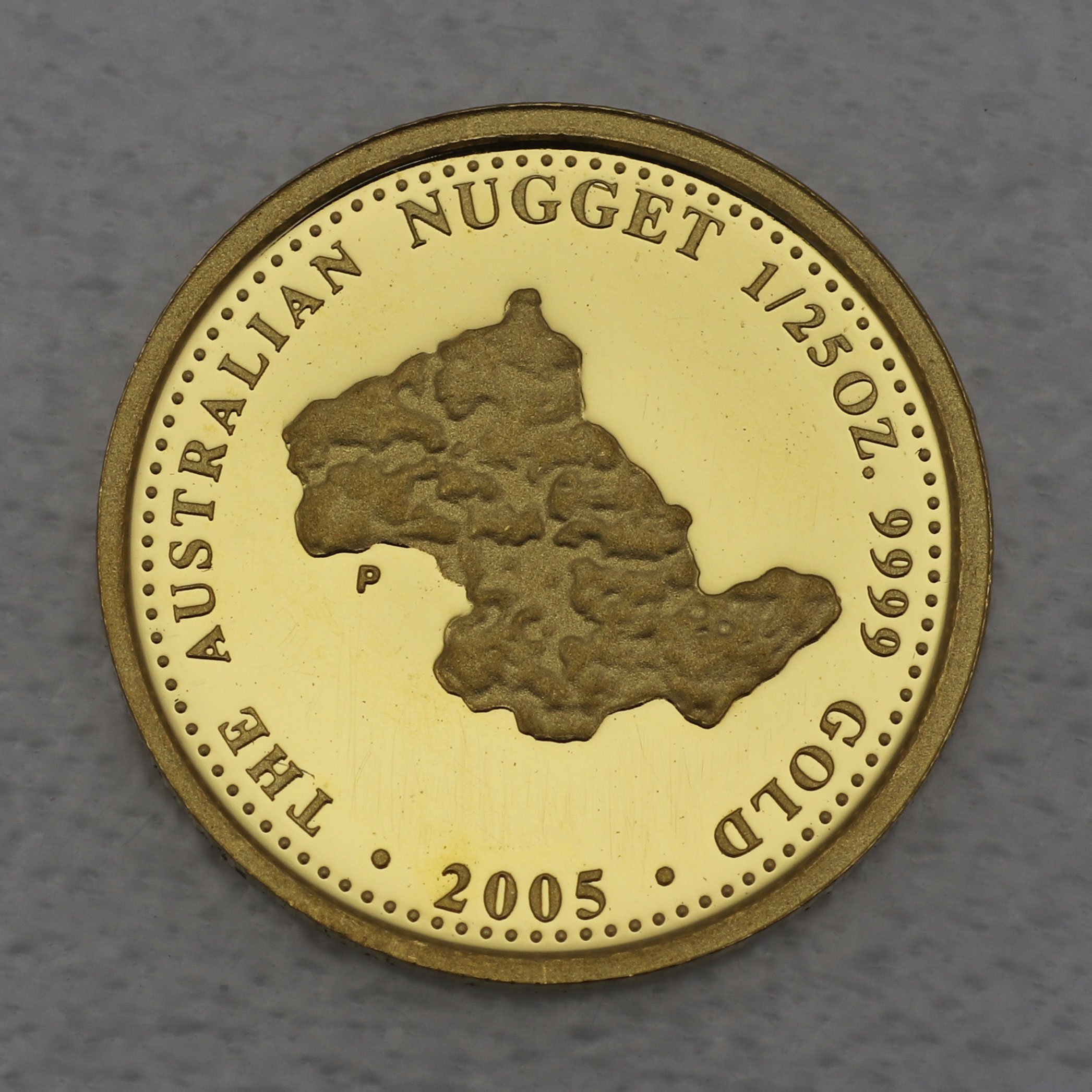 Goldmünze 1/25oz "Australian Nugget" 2005 Prospector (Australien) - Hauptansicht