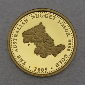 Goldmünze 1/25oz "Australian Nugget" 2005 Prospector (Australien) - Hauptansicht
