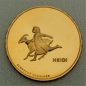 Goldmünze 50 Franken "Heidi" 2001 (Schweiz) - Hauptansicht