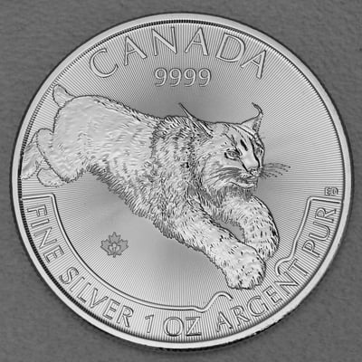 Silbermünze 1oz "Luchs" 2017 Predator (Kanada) - Miniaturansicht 1