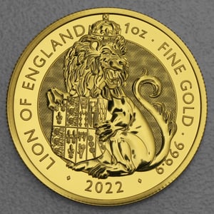 Goldmünze 1oz "Lion of England" 2022 Royal Tudor Beasts (Großbritannien) - Hauptansicht