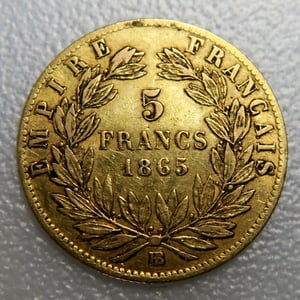 Goldmünze 5 Francs "Napoleon III." (Frankreich) - Miniaturansicht 2