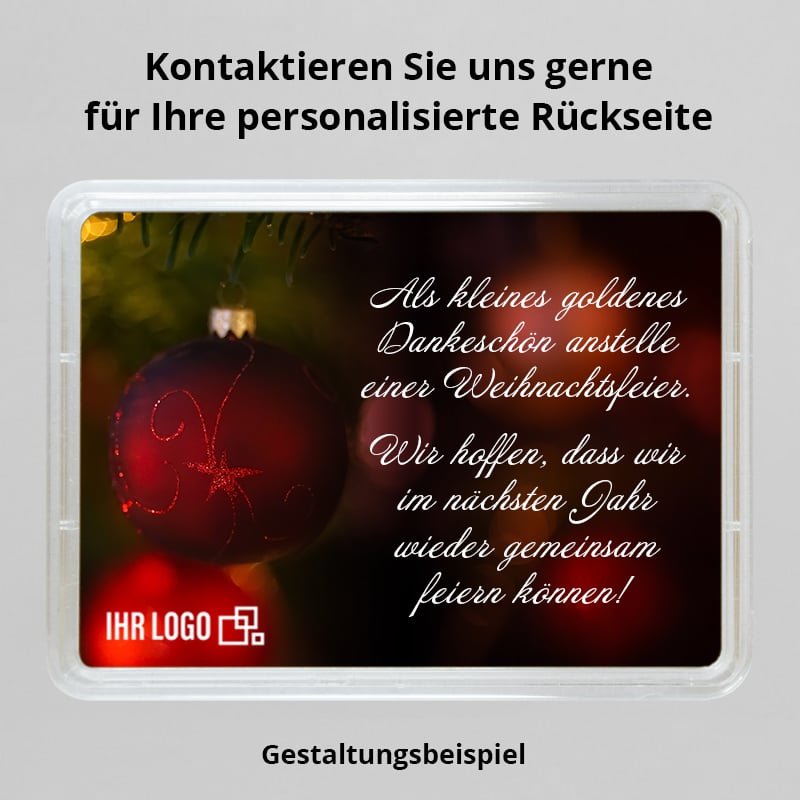 Goldbarren 0,5g "Gold statt Weihnachtsfeier" (Motivbox) - Detailansicht 4
