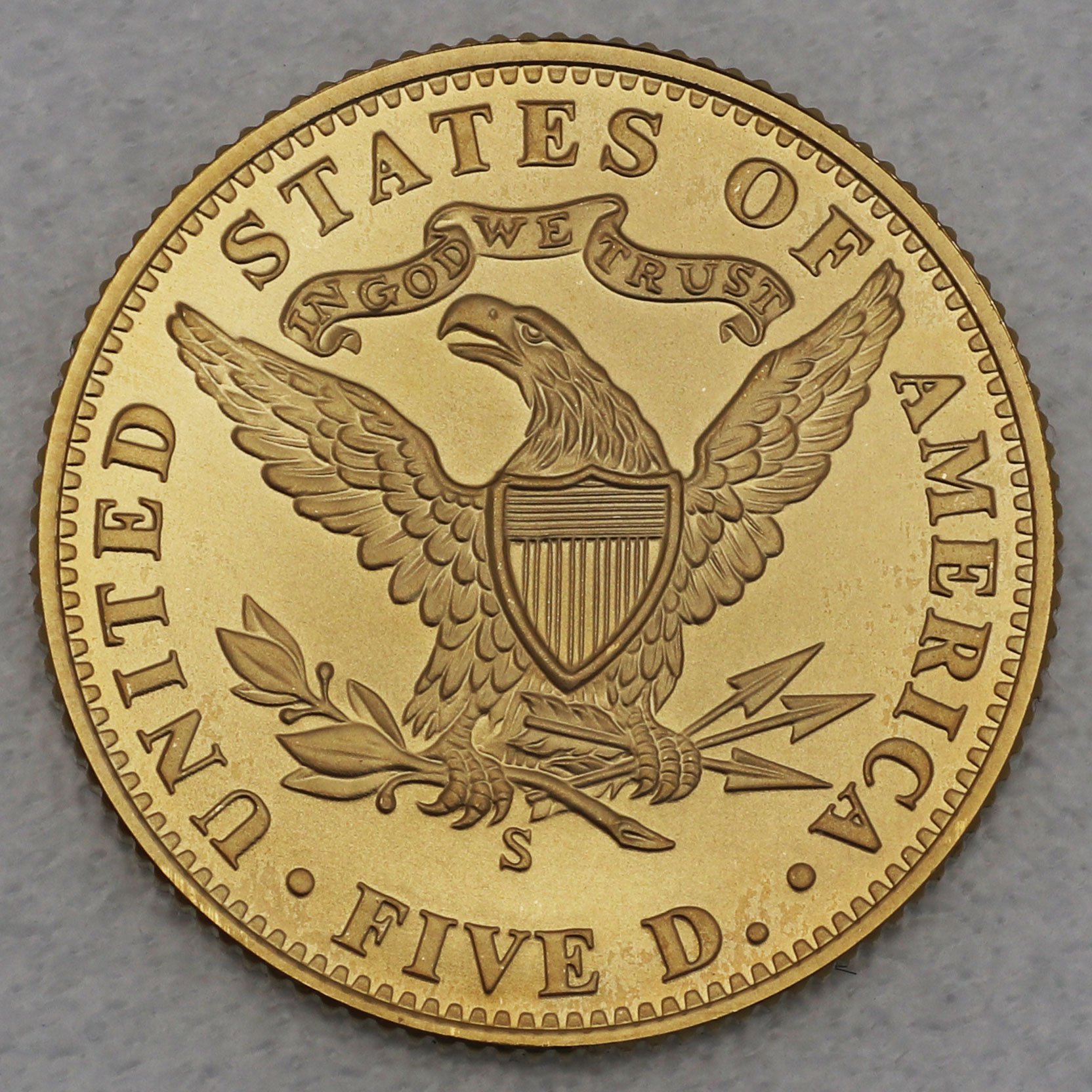 Goldmünze 5 Dollar "San Francisco Old Mint" 2006 (PP) (USA) - Detailansicht 1