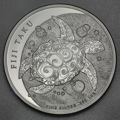 Silbermünze 1oz "Fiji Taku Schildkröte" 2013 (Fidschi) - Miniaturansicht 1