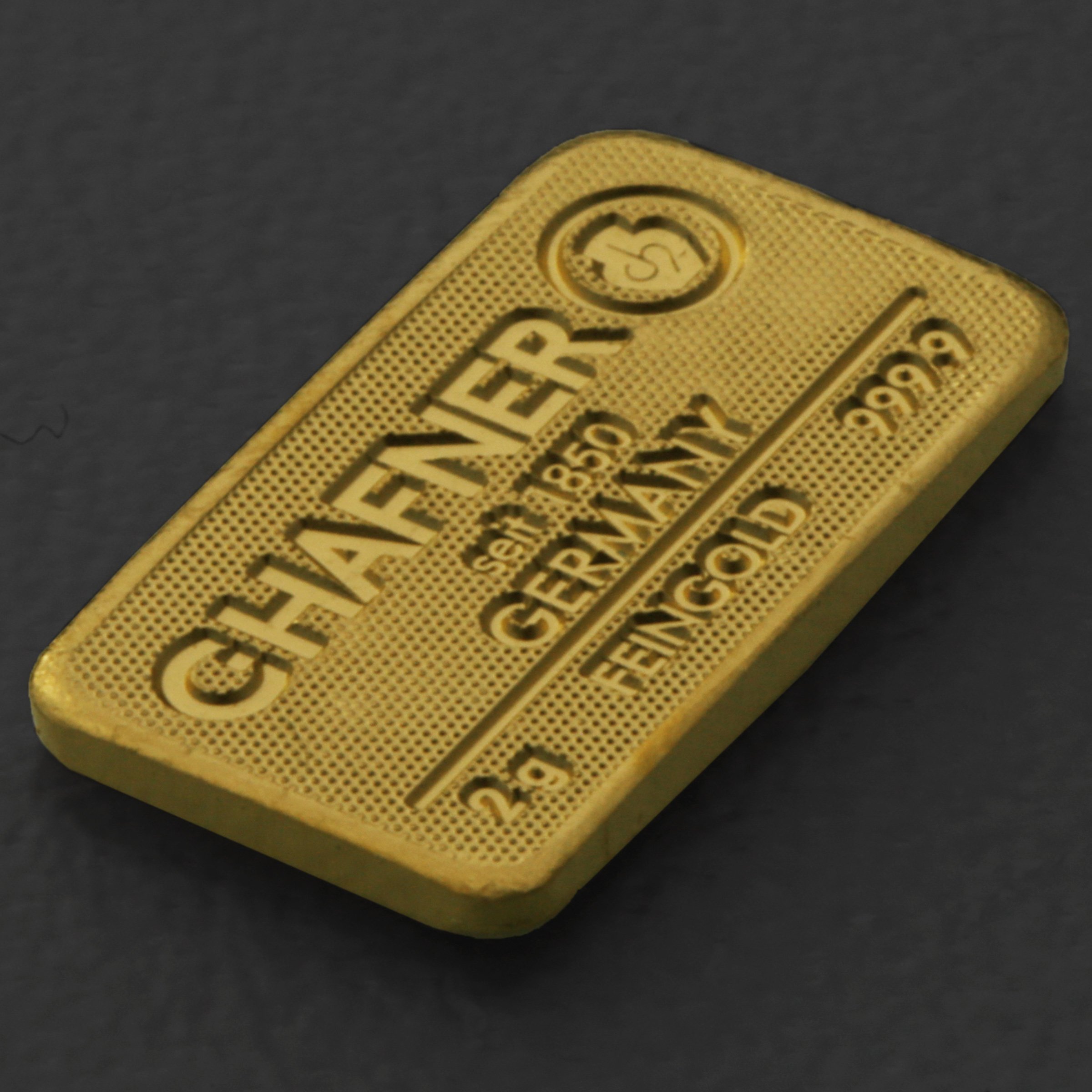 Goldbarren 2g C.HAFNER - "Resale" - Detailansicht 1