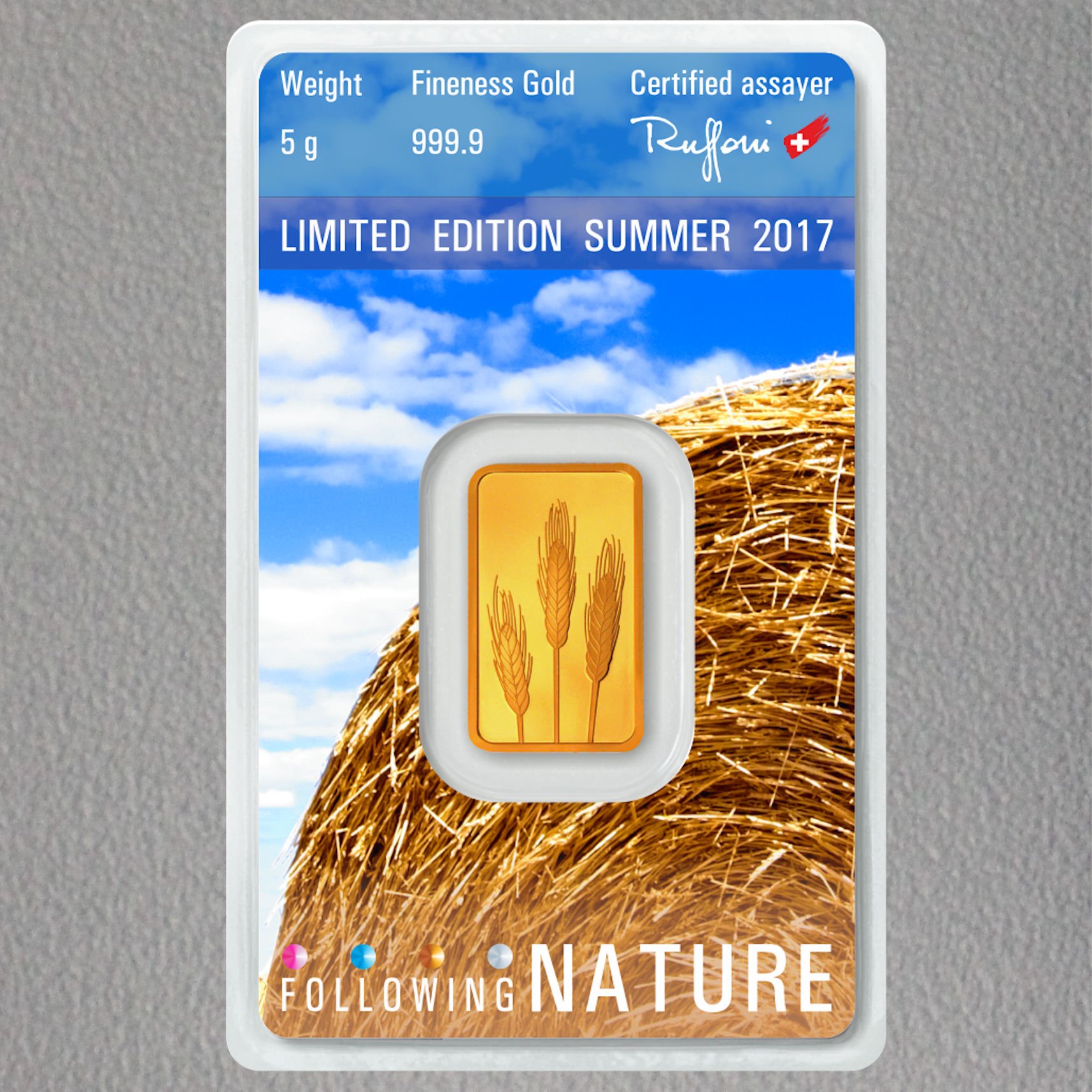 Goldbarren (4x 5g) "Following Nature" ARGOR - Detailansicht 4