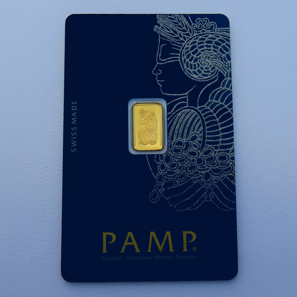 Goldbarren 1g PAMP "Fortuna" - Hauptansicht