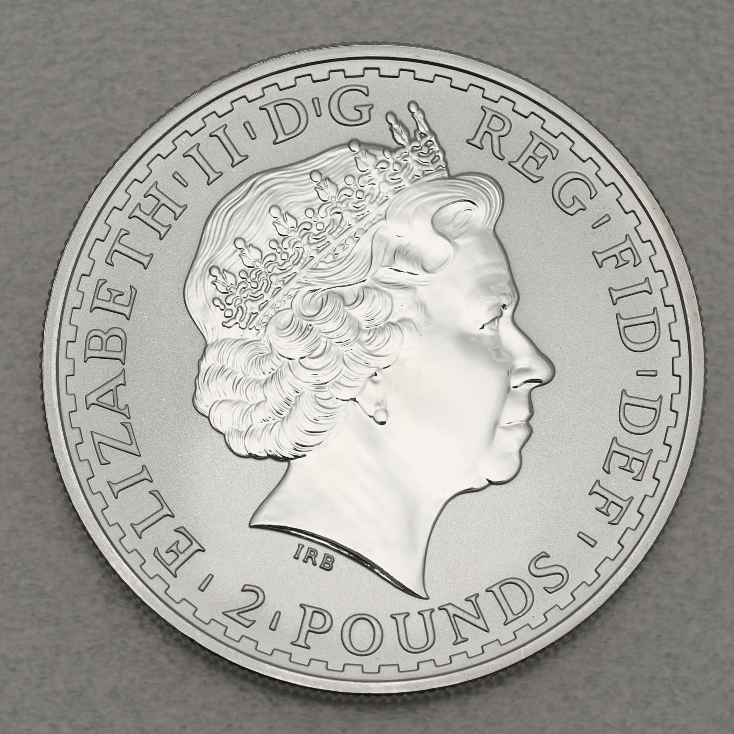 Silbermünze 1oz "Britannia" 2002 (vergoldet) (Großbritannien) - Detailansicht 1