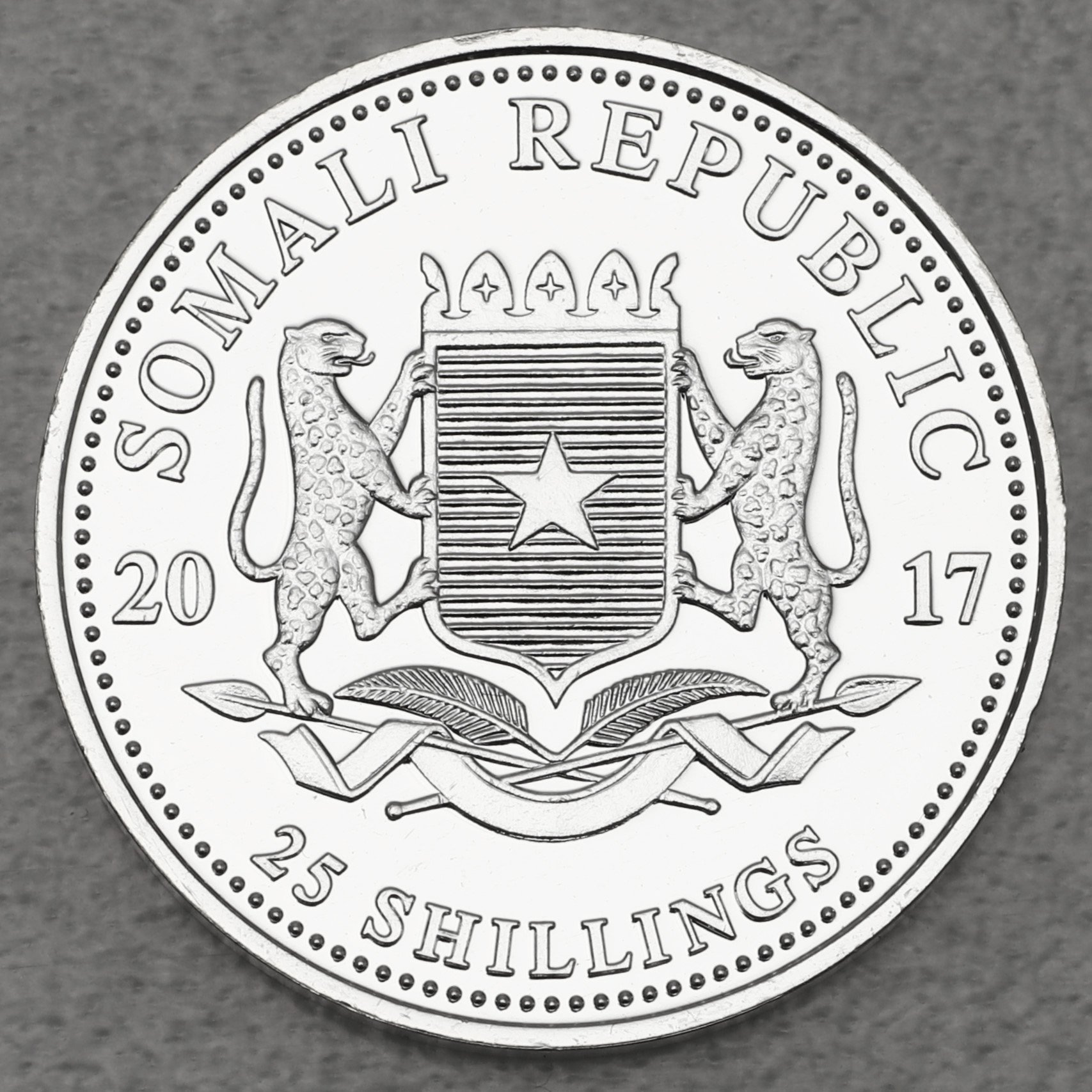 Silbermünze 1/4oz "Elefant" 2017 African Wildlife (Somalia) - Detailansicht 1