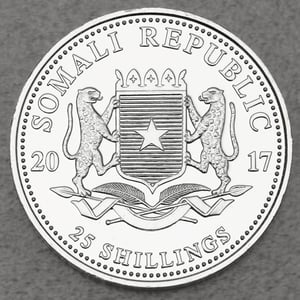 Silbermünze 1/4oz "Elefant" 2017 African Wildlife (Somalia) - Miniaturansicht 2